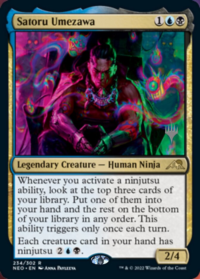 Satoru Umezawa (Promo Pack) [Kamigawa: Neon Dynasty Promos] | Galaxy Games LLC