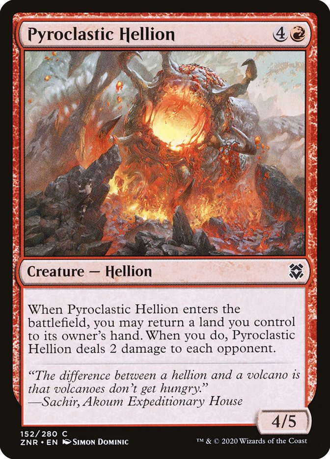 Pyroclastic Hellion [Zendikar Rising] | Galaxy Games LLC