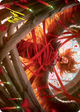 Sigarda's Imprisonment Art Card (Gold-Stamped Signature) [Innistrad: Crimson Vow Art Series] | Galaxy Games LLC