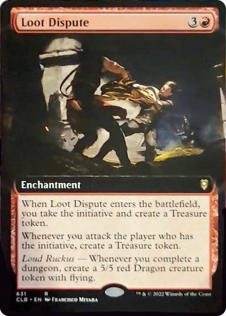 Loot Dispute (Extended Art) [Commander Legends: Battle for Baldur's Gate] | Galaxy Games LLC