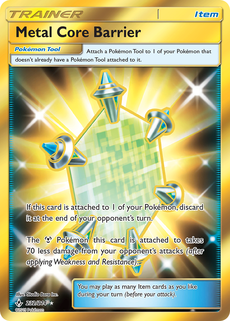 Metal Core Barrier (232/214) [Sun & Moon: Unbroken Bonds] | Galaxy Games LLC