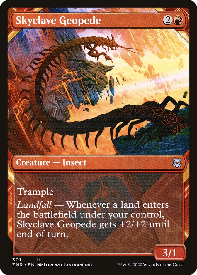 Skyclave Geopede (Showcase) [Zendikar Rising] | Galaxy Games LLC