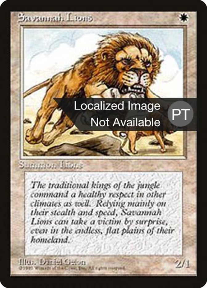 Savannah Lions [Fourth Edition (Foreign Black Border)] | Galaxy Games LLC