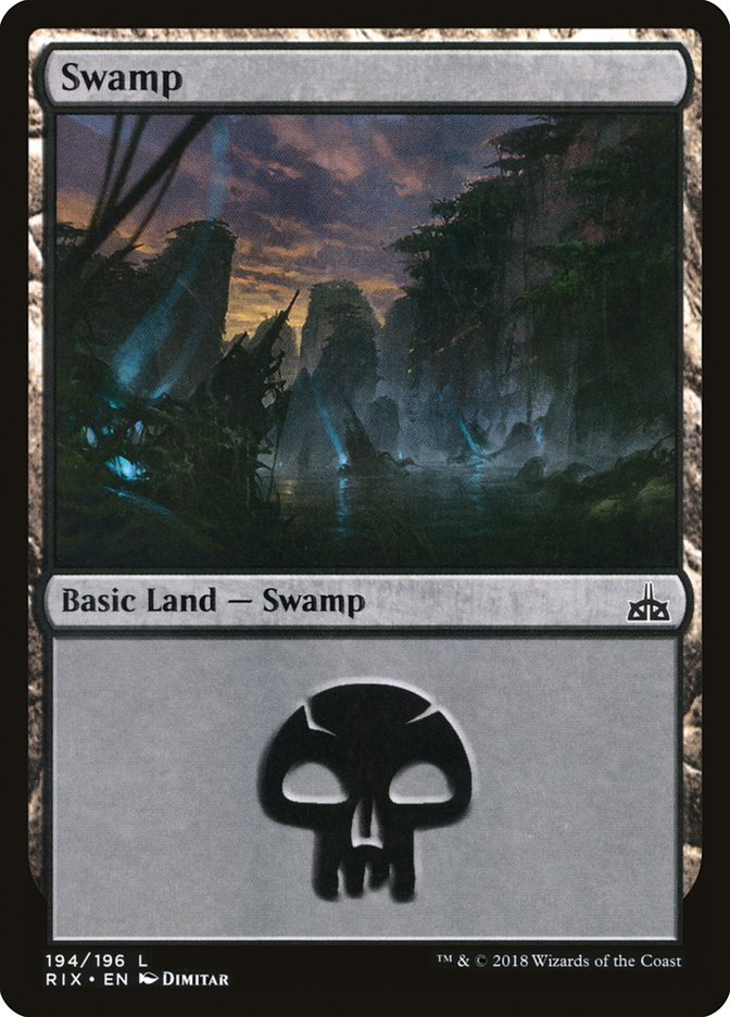 Swamp (194) [Rivals of Ixalan] | Galaxy Games LLC