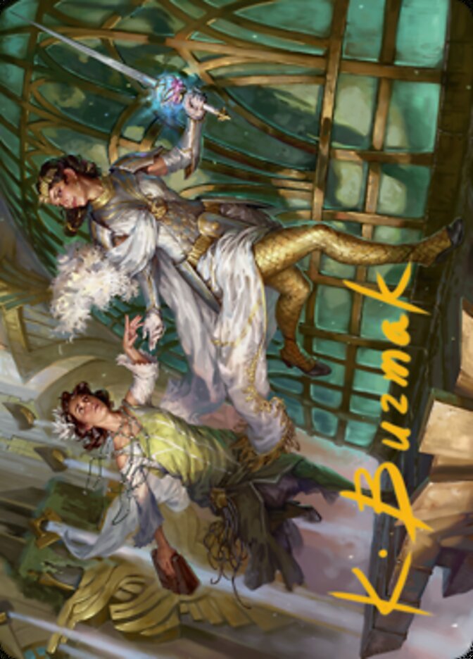 Daring Escape Art Card (Gold-Stamped Signature) [Streets of New Capenna Art Series] | Galaxy Games LLC