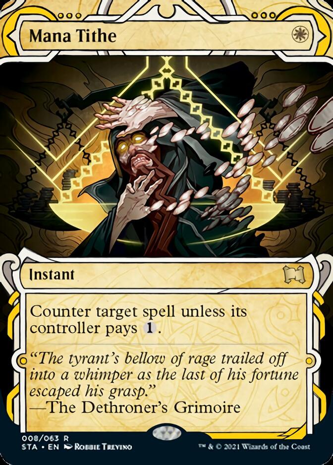 Mana Tithe (Foil Etched) [Strixhaven: School of Mages Mystical Archive] | Galaxy Games LLC