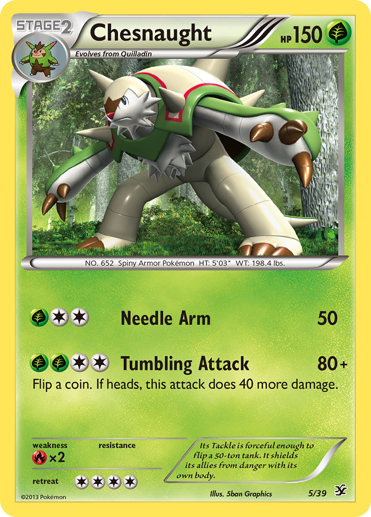 Chesnaught (5/39) [XY: Kalos Starter Set] | Galaxy Games LLC