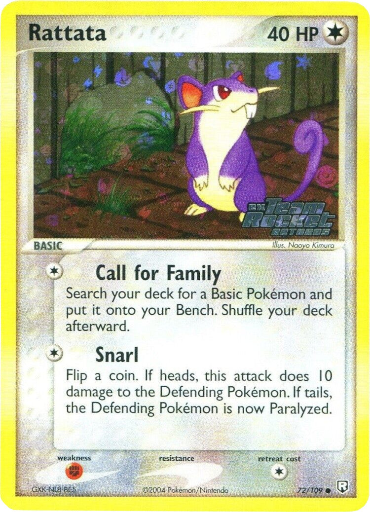 Rattata (72/109) (Stamped) [EX: Team Rocket Returns] | Galaxy Games LLC