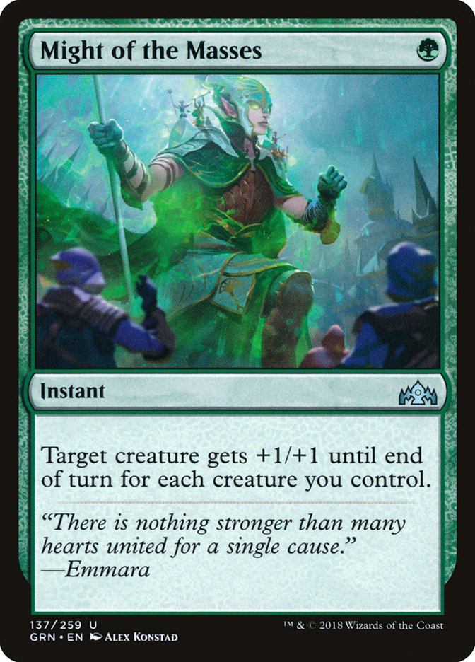 Might of the Masses [Guilds of Ravnica] | Galaxy Games LLC
