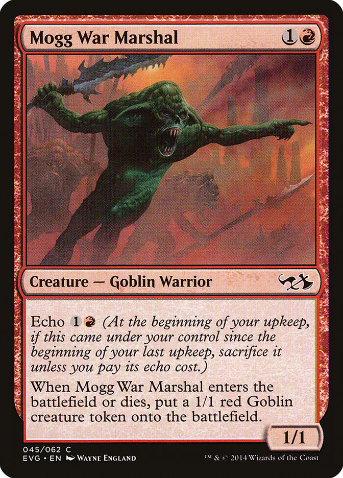 Mogg War Marshal (Elves vs. Goblins) [Duel Decks Anthology] | Galaxy Games LLC