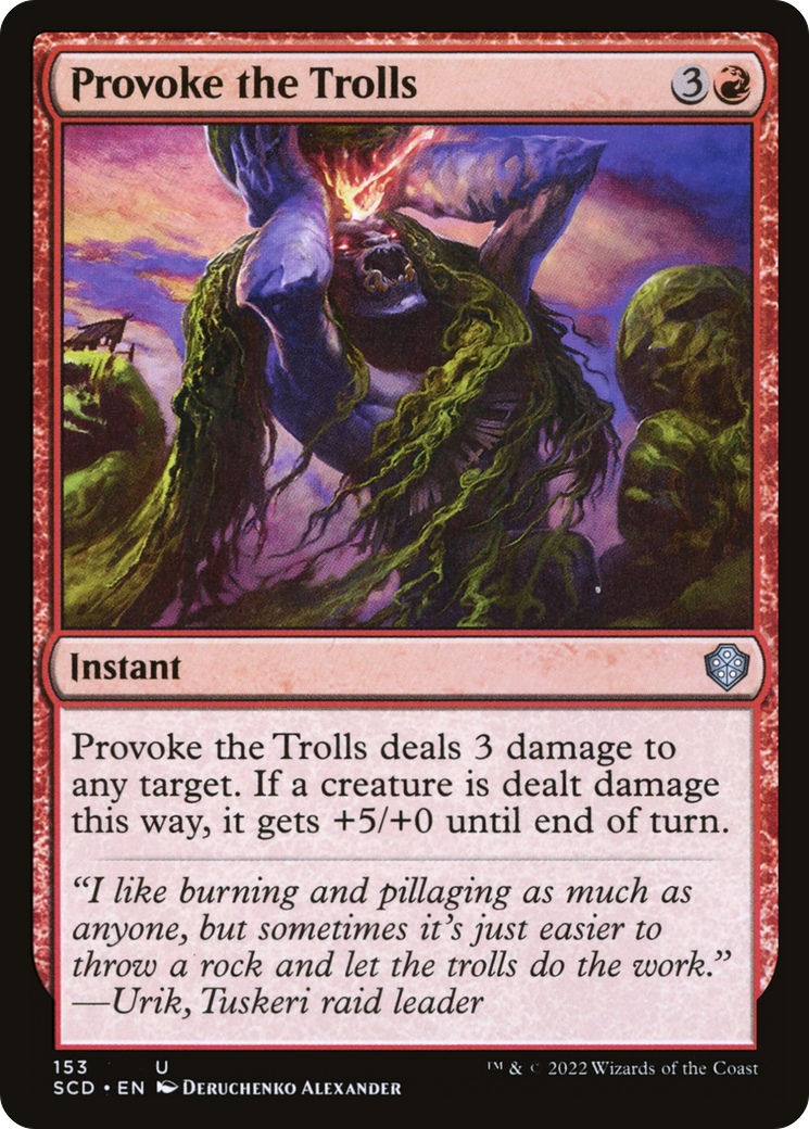 Provoke the Trolls [Starter Commander Decks] | Galaxy Games LLC