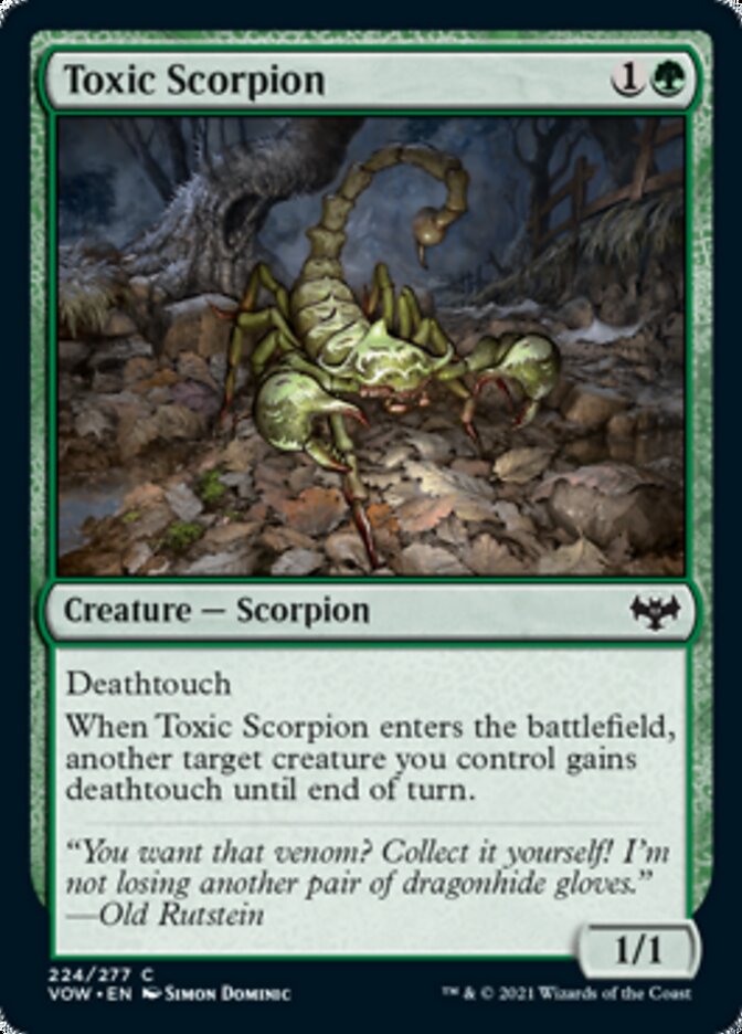 Toxic Scorpion [Innistrad: Crimson Vow] | Galaxy Games LLC