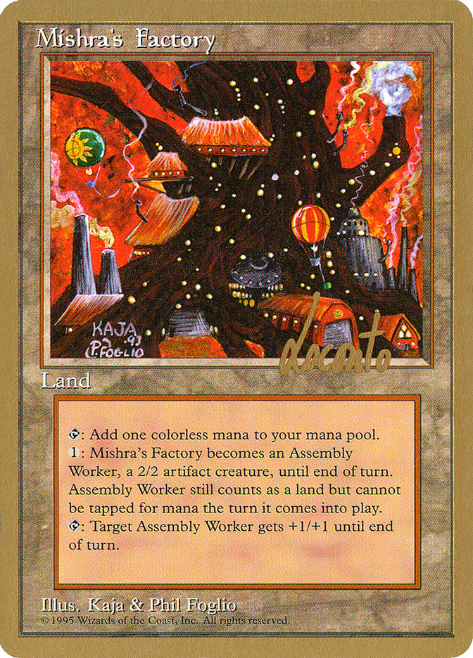 Mishra's Factory (Michael Loconto) [Pro Tour Collector Set] | Galaxy Games LLC