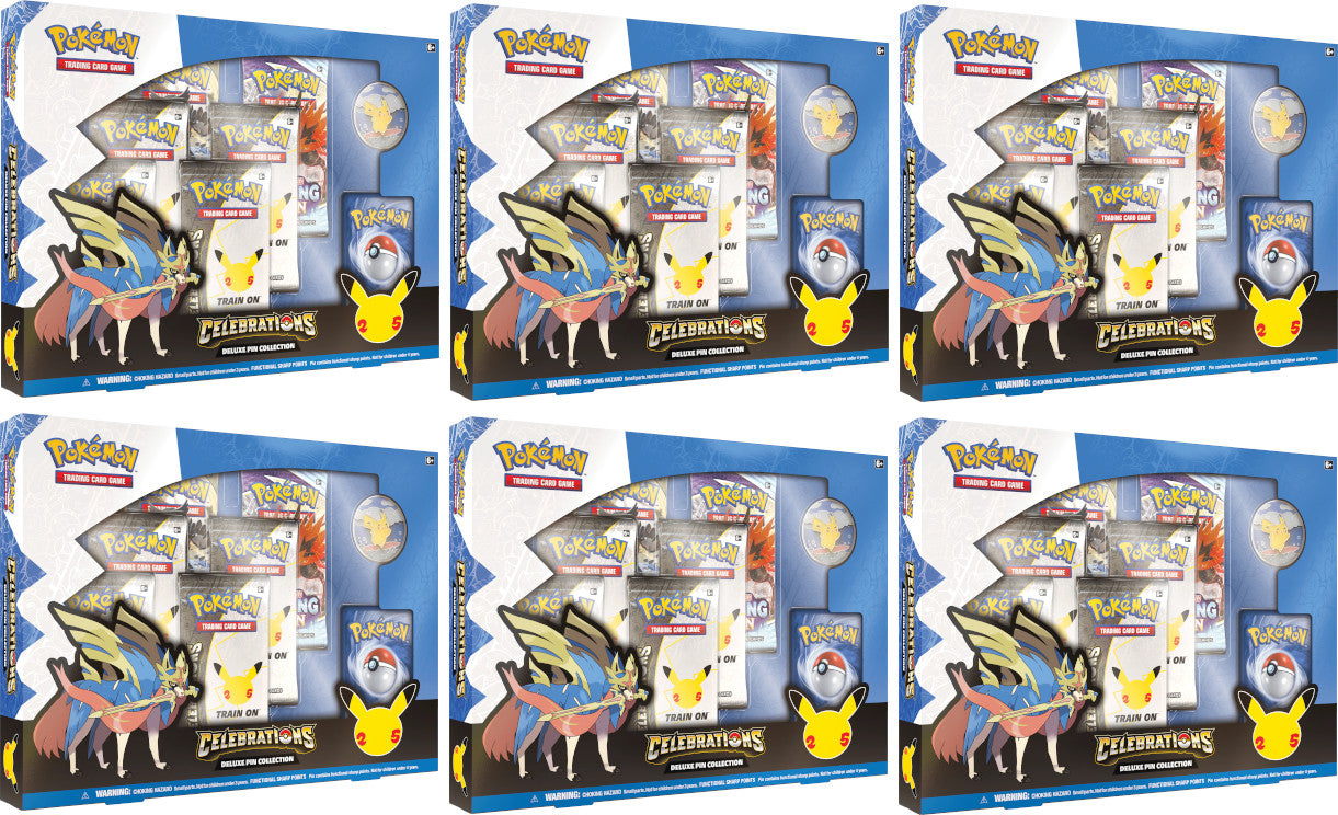 Celebrations: 25th Anniversary - Deluxe Pin Collection Case (Zacian LV. X) | Galaxy Games LLC