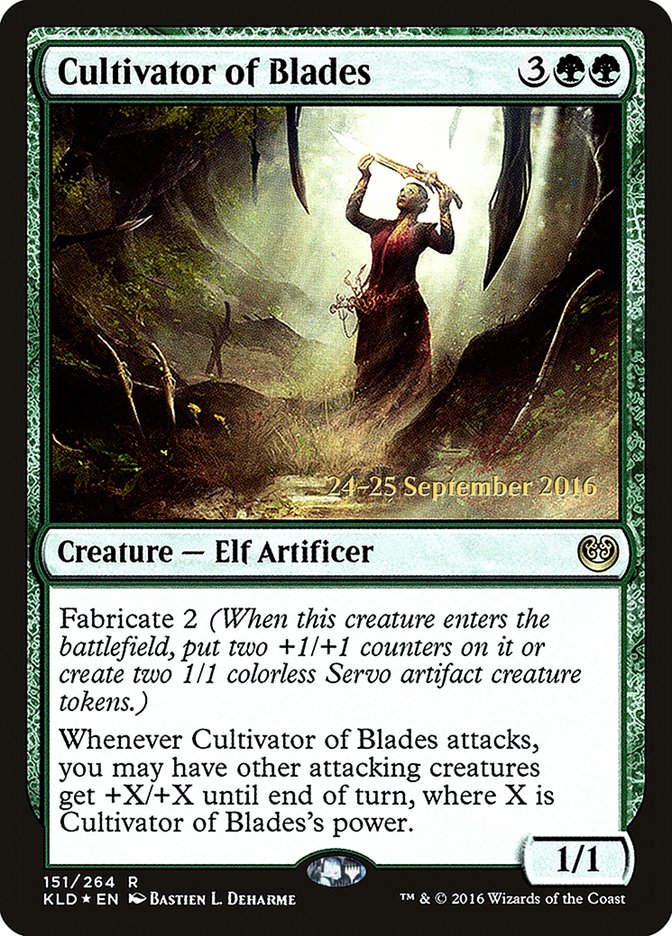 Cultivator of Blades [Kaladesh Prerelease Promos] | Galaxy Games LLC