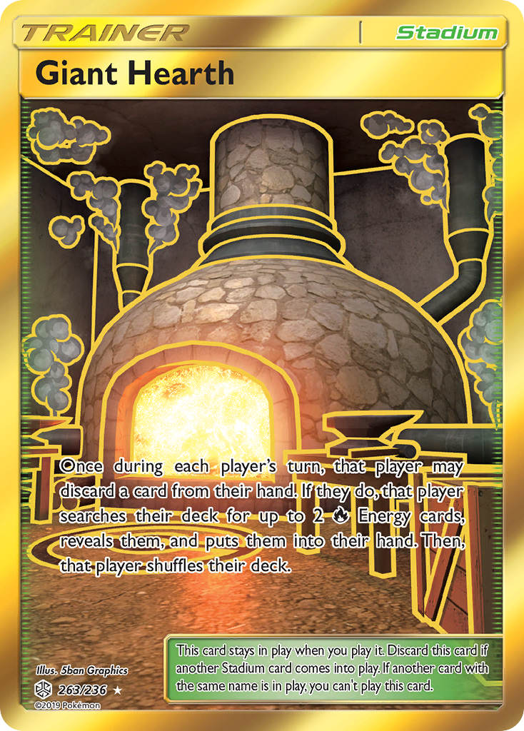 Giant Hearth (263/236) [Sun & Moon: Cosmic Eclipse] | Galaxy Games LLC