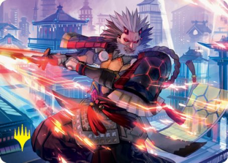 Isshin, Two Heavens as One 2 Art Card (Gold-Stamped Signature) [Kamigawa: Neon Dynasty Art Series] | Galaxy Games LLC