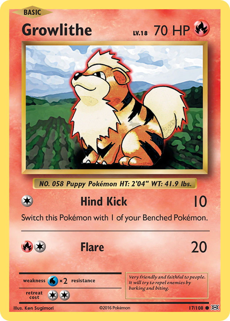 Growlithe (17/108) [XY: Evolutions] | Galaxy Games LLC