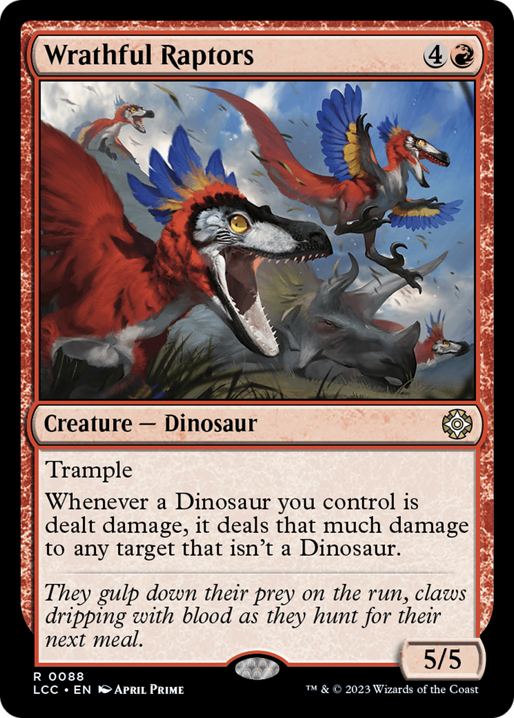 Wrathful Raptors [The Lost Caverns of Ixalan Commander] | Galaxy Games LLC