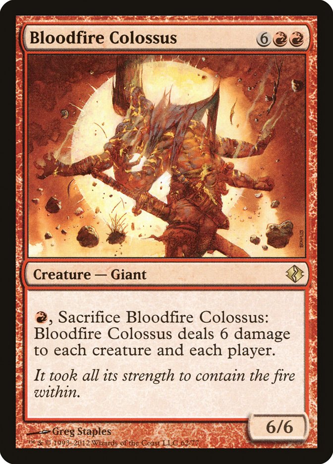 Bloodfire Colossus [Duel Decks: Venser vs. Koth] | Galaxy Games LLC