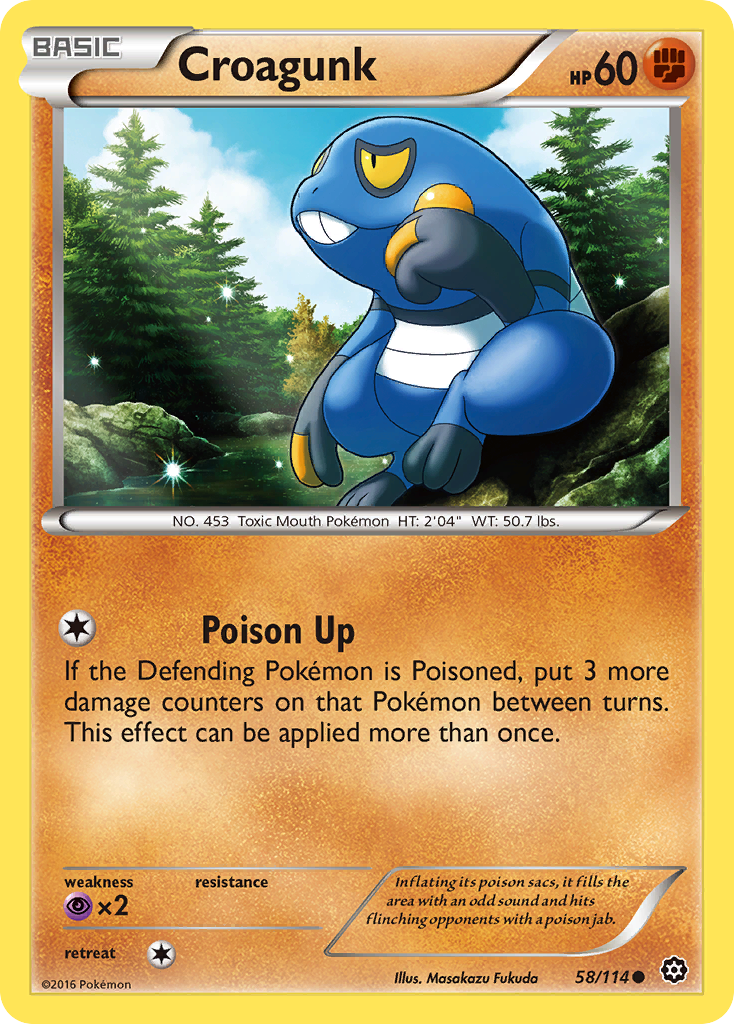 Croagunk (58/114) [XY: Steam Siege] | Galaxy Games LLC