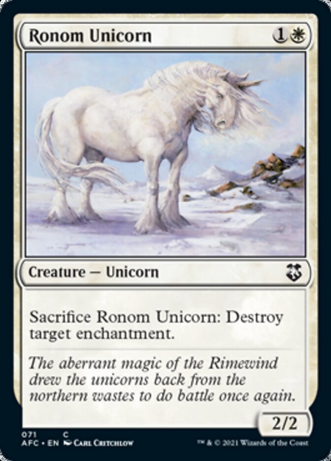 Ronom Unicorn [Dungeons & Dragons: Adventures in the Forgotten Realms Commander] | Galaxy Games LLC