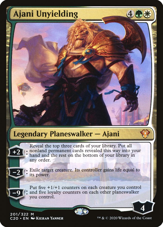 Ajani Unyielding [Commander 2020] | Galaxy Games LLC