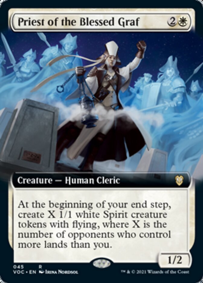 Priest of the Blessed Graf (Extended Art) [Innistrad: Crimson Vow Commander] | Galaxy Games LLC