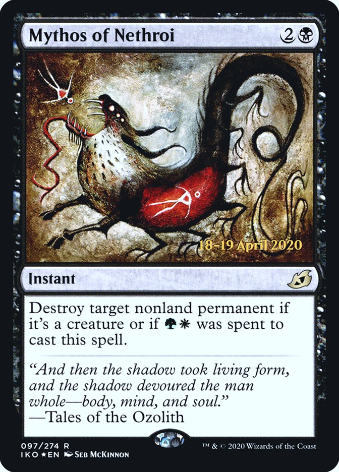 Mythos of Nethroi [Ikoria: Lair of Behemoths Prerelease Promos] | Galaxy Games LLC