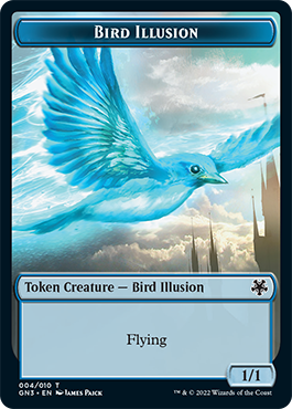 Bird Illusion // Elf Warrior Double-Sided Token [Game Night: Free-for-All Tokens] | Galaxy Games LLC