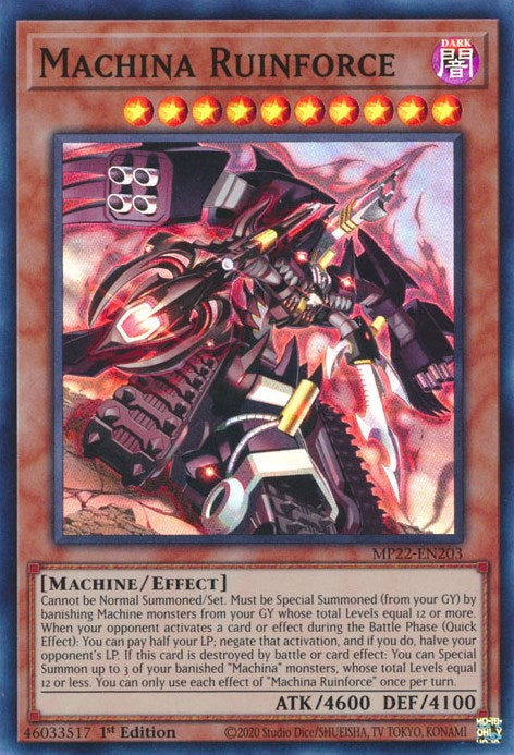 Machina Ruinforce [MP22-EN203] Super Rare | Galaxy Games LLC