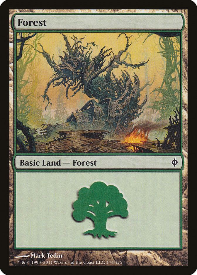 Forest (174) [New Phyrexia] | Galaxy Games LLC