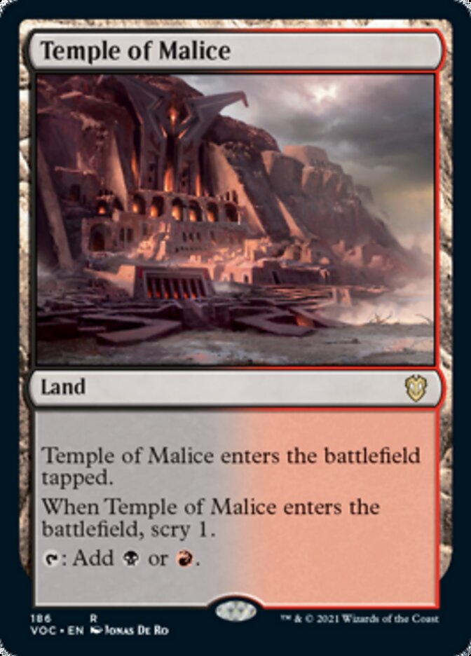 Temple of Malice [Innistrad: Crimson Vow Commander] | Galaxy Games LLC