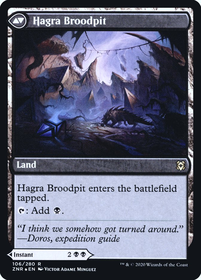 Hagra Mauling // Hagra Broodpit [Zendikar Rising Prerelease Promos] | Galaxy Games LLC
