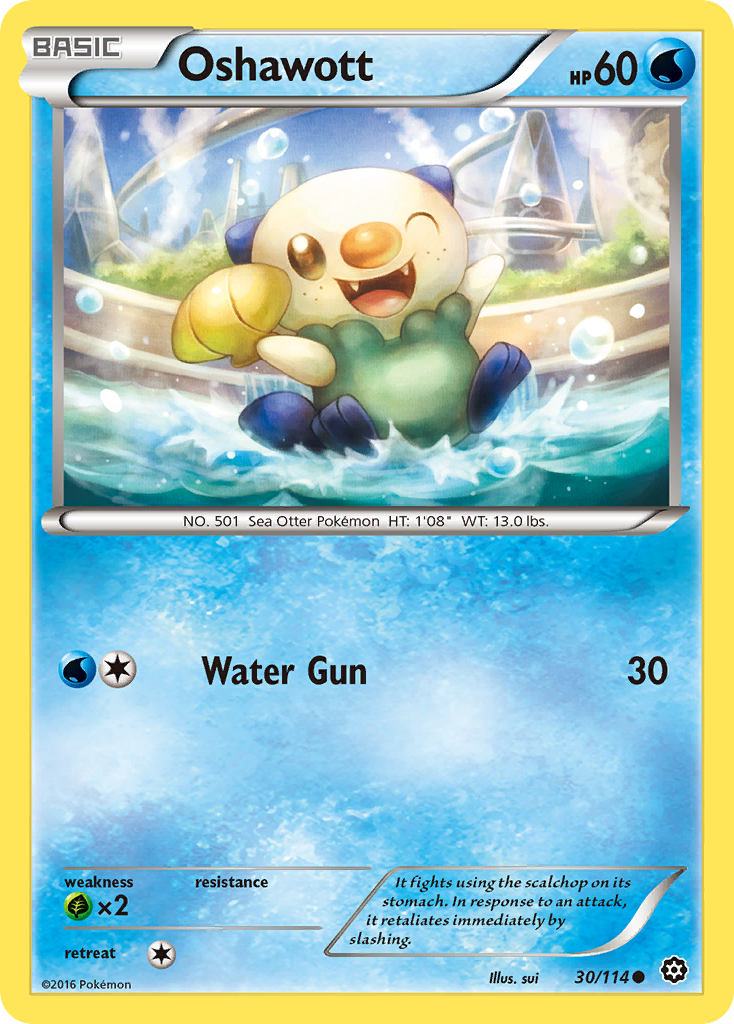 Oshawott (30/114) [XY: Steam Siege] | Galaxy Games LLC