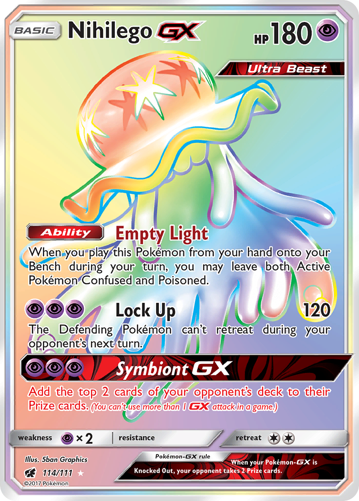 Nihilego GX (114/111) [Sun & Moon: Crimson Invasion] | Galaxy Games LLC