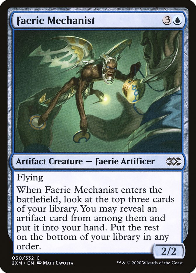 Faerie Mechanist [Double Masters] | Galaxy Games LLC