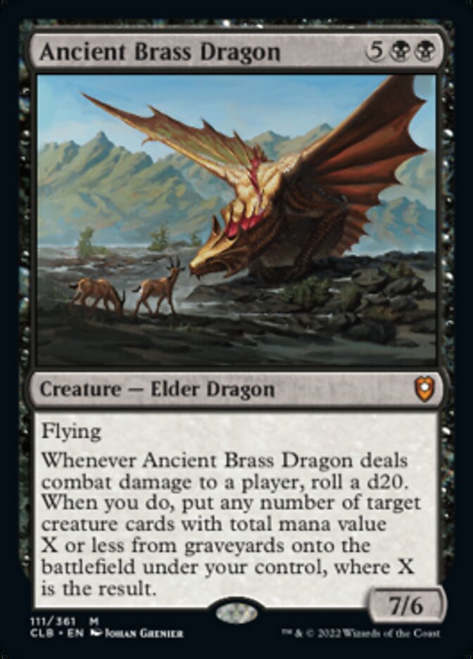 Ancient Brass Dragon [Commander Legends: Battle for Baldur's Gate] | Galaxy Games LLC