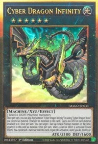 Cyber Dragon Infinity (Alternate Art) [MAGO-EN033] Gold Rare | Galaxy Games LLC