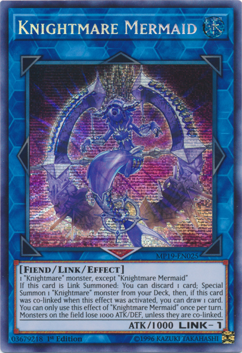 Knightmare Mermaid [MP19-EN025] Prismatic Secret Rare | Galaxy Games LLC