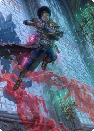 Kaya, Geist Hunter Art Card [Innistrad: Crimson Vow Art Series] | Galaxy Games LLC