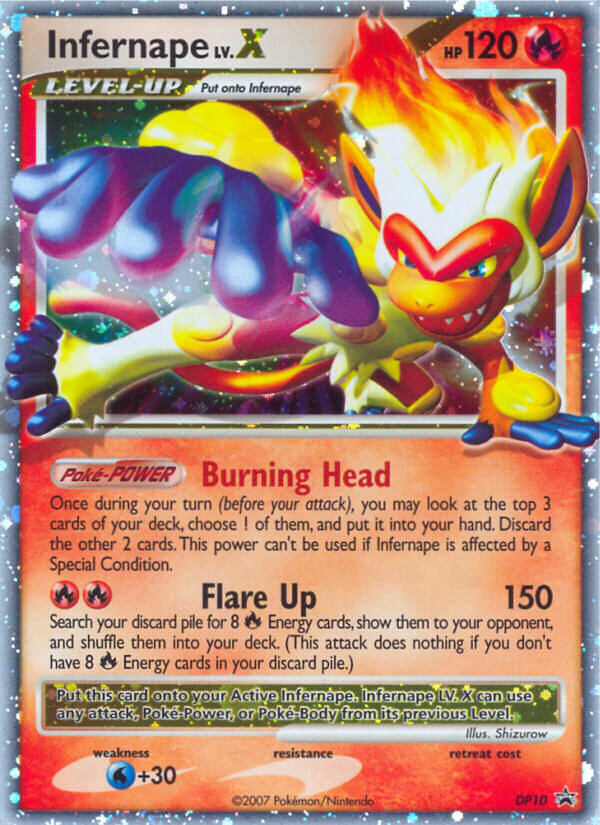 Infernape LV.X (DP10) [Diamond & Pearl: Black Star Promos] | Galaxy Games LLC