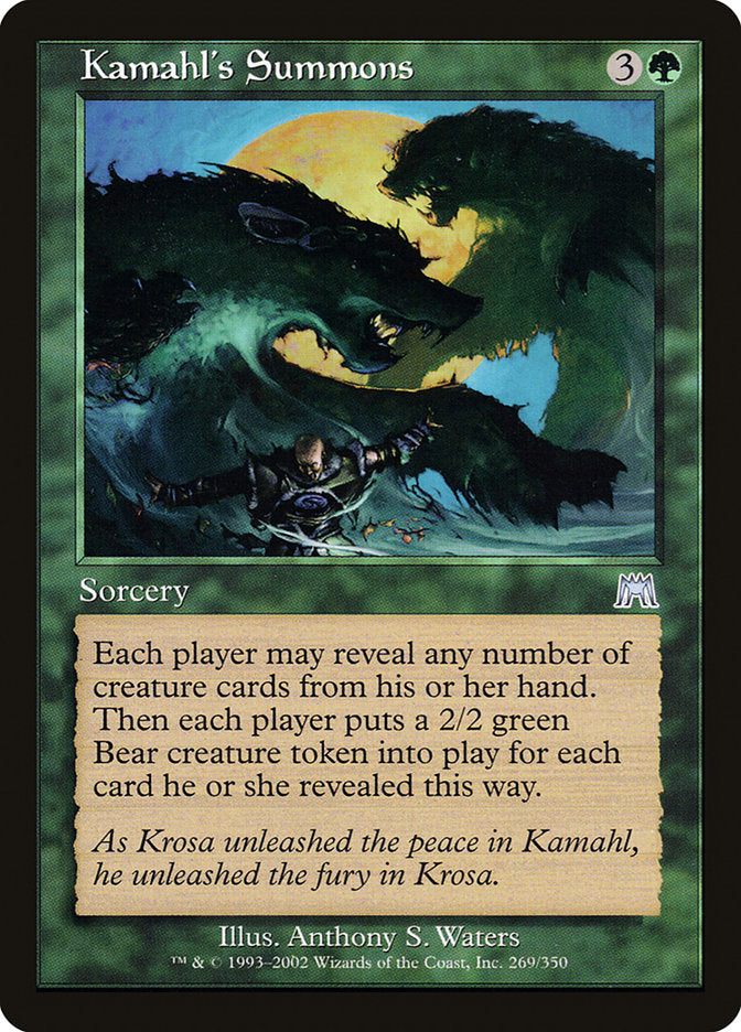 Kamahl's Summons [Onslaught] | Galaxy Games LLC