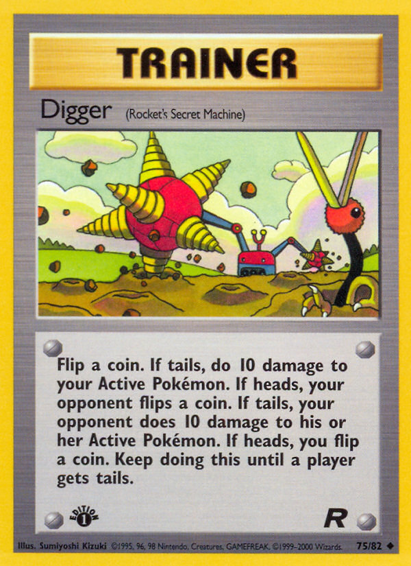 Digger (75/82) [Team Rocket 1st Edition] | Galaxy Games LLC