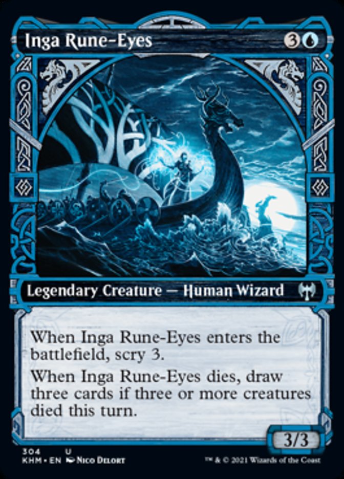 Inga Rune-Eyes (Showcase) [Kaldheim] | Galaxy Games LLC