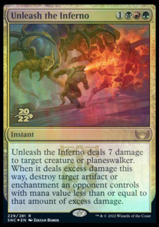 Unleash the Inferno [Streets of New Capenna Prerelease Promos] | Galaxy Games LLC