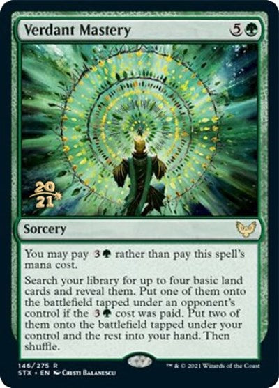 Verdant Mastery [Strixhaven: School of Mages Prerelease Promos] | Galaxy Games LLC