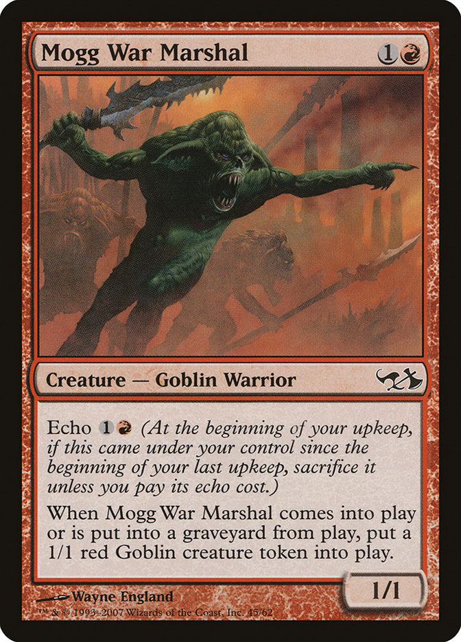 Mogg War Marshal [Duel Decks: Elves vs. Goblins] | Galaxy Games LLC