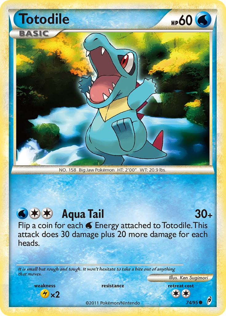 Totodile (74/95) [HeartGold & SoulSilver: Call of Legends] | Galaxy Games LLC