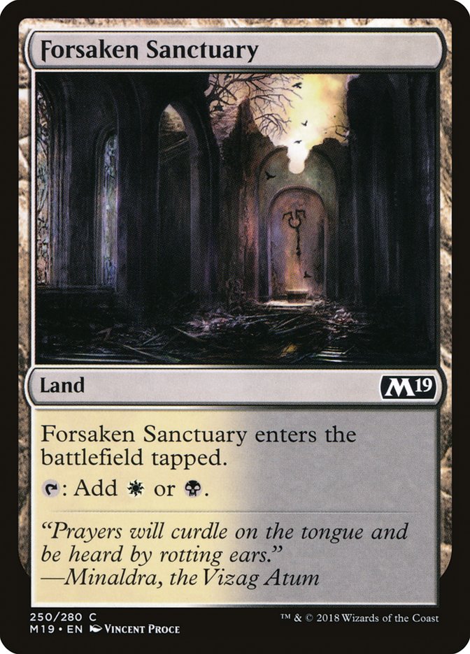 Forsaken Sanctuary [Core Set 2019] | Galaxy Games LLC